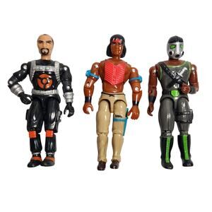 Lanard Corps 4" Toxic Waster, Tracker & Gasman Vintage 90's Action Figures